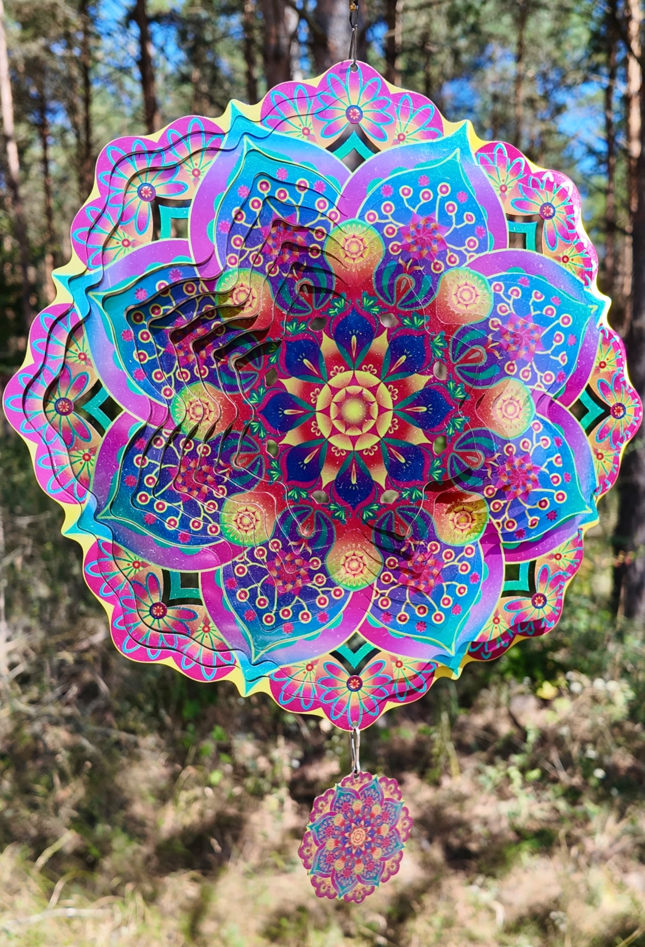 Virág mandala  30cm - 9900Ft (Katt a képre a videóhoz) /Átmeneti készlethiány/